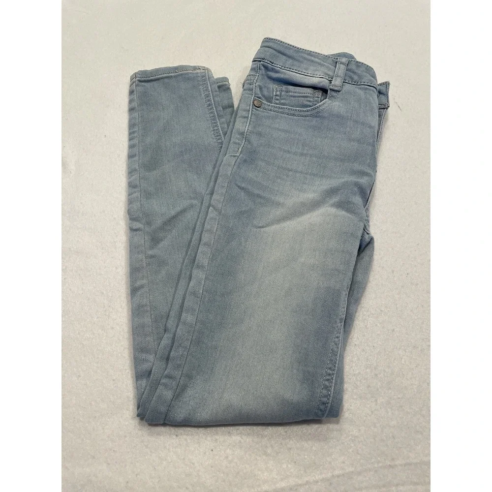 Epic Threads Skinny Jeans Light Wash Stretch Denim Kids Girls  10 Blue Excellent